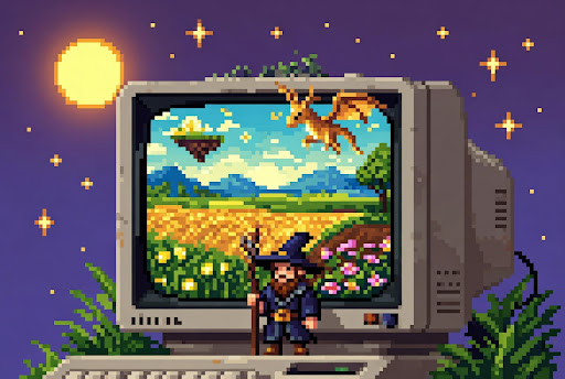 Retro Monitor Display